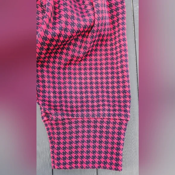 Men's Lands' End 100% cotton mock turtleneck Size L (42-44) Red & Black - Picture 8 of 8